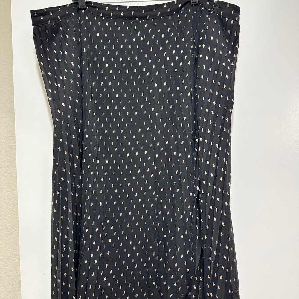 Modcloth Black skirt with Gold Accents